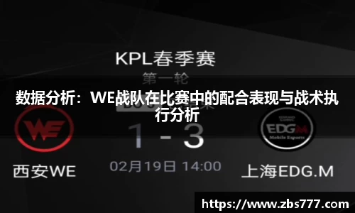 数据分析：WE战队在比赛中的配合表现与战术执行分析